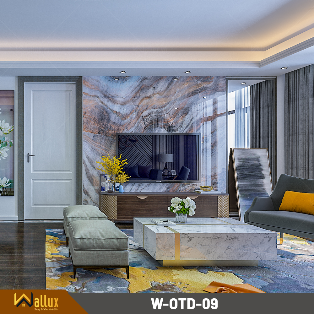 Mẫu thiết kế vách nhựa giả đá