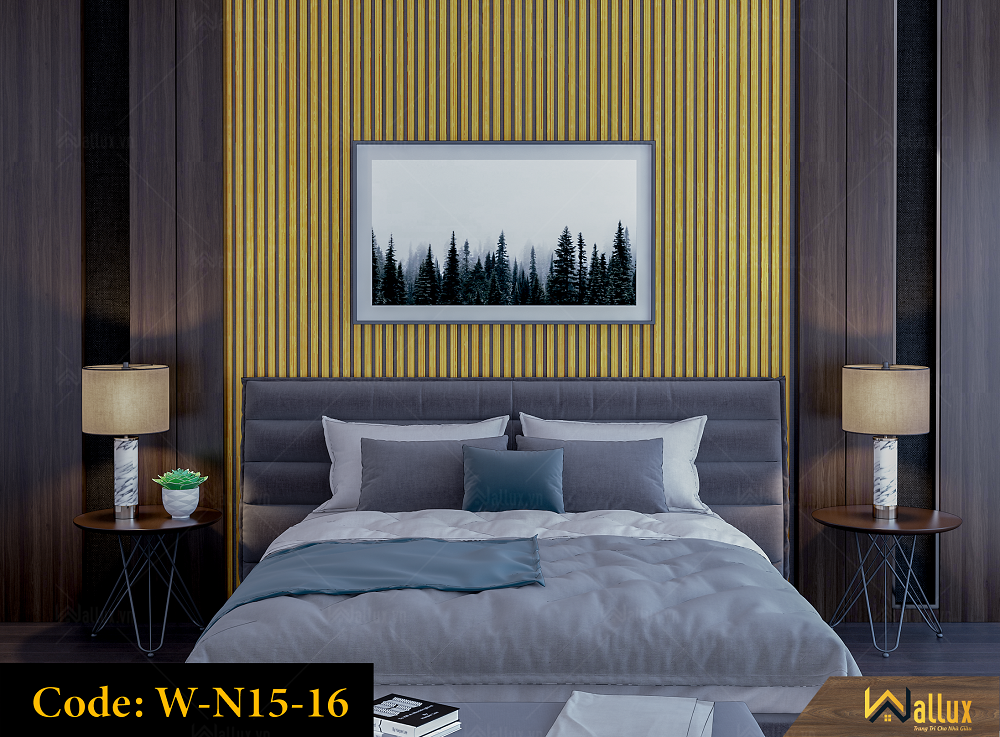 phòng mẫu tấm ốp tường Wallux