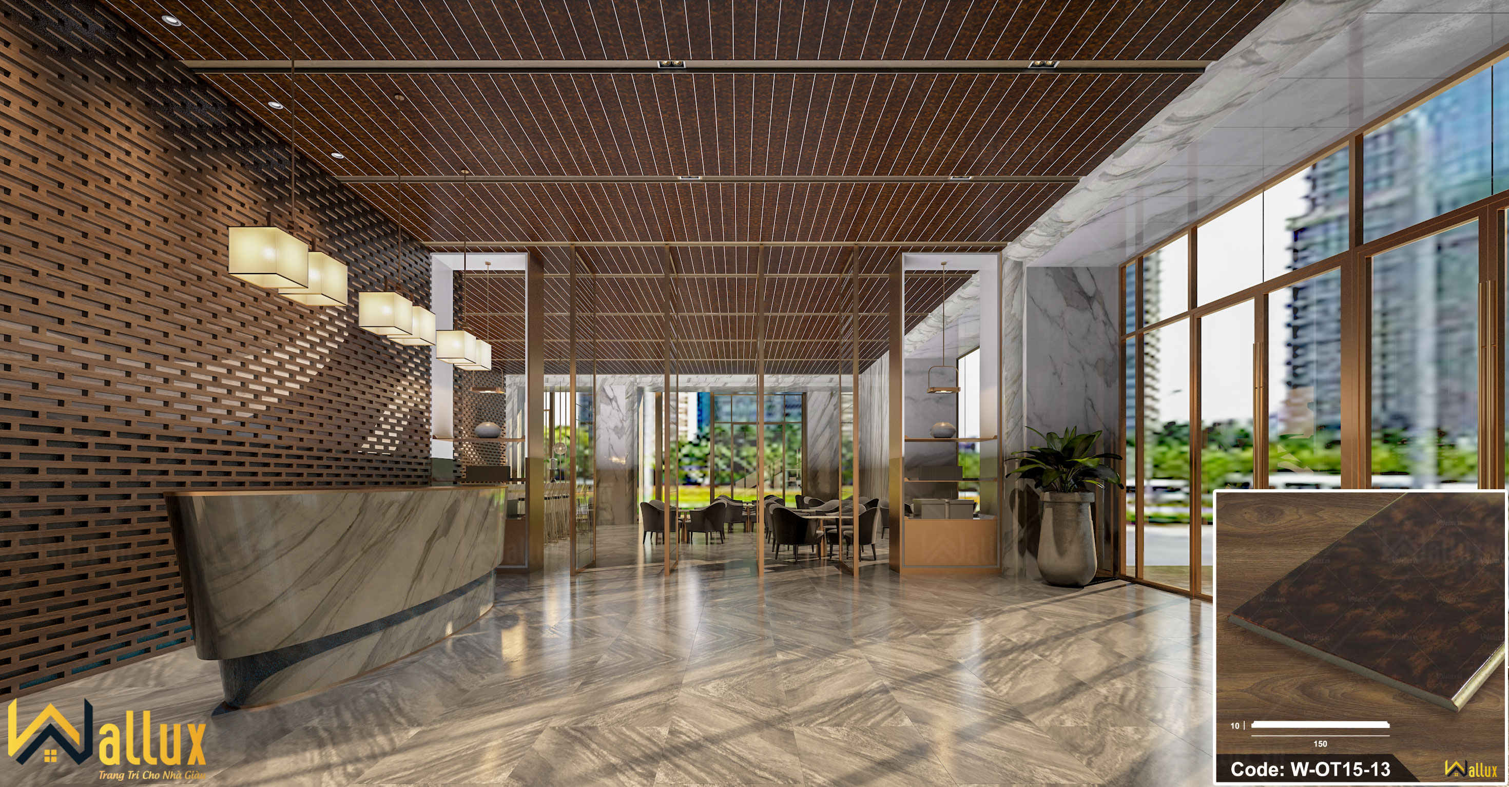 Tấm ốp tường Wallux và những ứng dụng thực tế