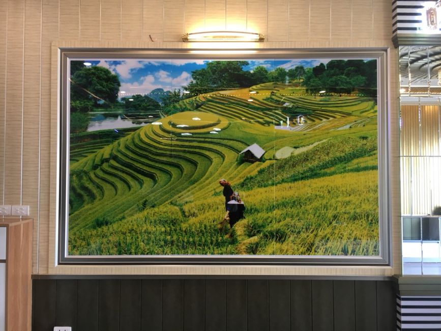 Tranh ốp tường tráng gương