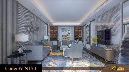 phòng mẫu tấm ốp tường Wallux