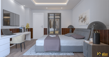 phòng mẫu tấm ốp tường Wallux