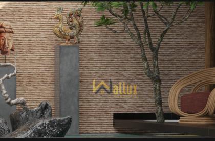 MÃN NHÃN VỚI PHỐI CẢNH SỬ DỤNG TẤM ỐP TƯỜNG ĐÁ CỔ THẠCH WALLUX