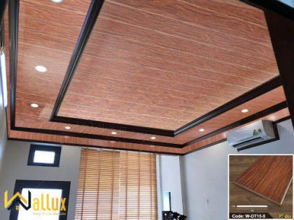 Tấm ốp tường vân gỗ Wallux – Không chỉ ốp tường mà còn ốp được cả trần nhà