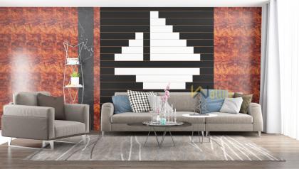 Điểm khác biệt trong thiết kế nội thất chung cư hiện đại với tấm nhựa ốp tường