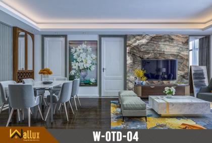 Tấm pvc vân đá làm vách ngăn cầu thang – Điểm nhấn giúp không gian thêm phần ấn tượng