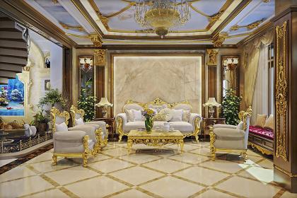 Gây ấn tượng với khách đến chơi nhà bằng tấm nhựa giả đá phòng khách khổ lớn hoành tráng