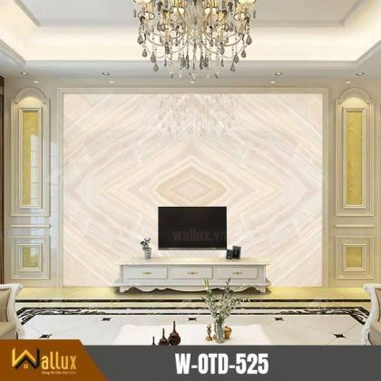 Ứng dụng tấm nhựa PVC giả đá cho phòng khách tân cổ điển