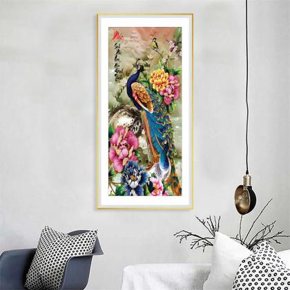 tranh pha lê tráng gương treo ngày tết