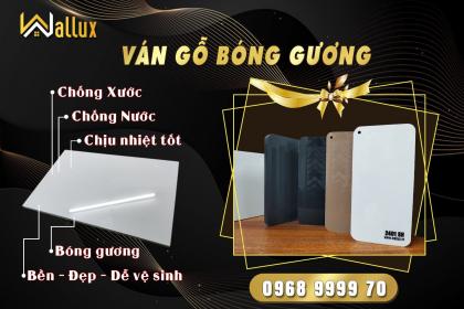 ván gỗ mdf bóng gương, ván gỗ mdf bóng gương, gỗ mdf bóng gương, tấm mdf bóng gương, tấm gỗ bóng gương Wallux,