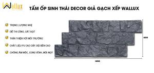 Tấm Ốp Sinh Thái Decor Giả Gạch Xếp Wallux