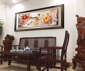 TRANH PHA LÊ TRÁNG GƯƠNG MẪU ĐƠN TỎA HƯƠNG PL-MĐ01