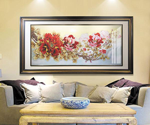 tranh pha lê tráng gương