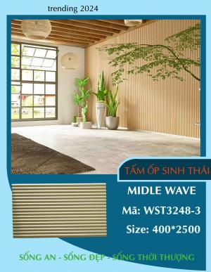 Tấm Ốp Sinh Thái Decor Wallux Midle Wave Nhũ Đồng