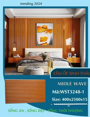Tấm Ốp SInh Thái Decor Wallux Midle Wave Vân Gỗ