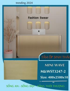 Tấm Ốp Sinh Thái Decor Wallux Mini Wave Nhũ Đồng