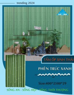 tấm ốp phiên trúc xanh