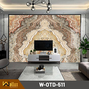 Tấm ốp tường tráng gương vân đá