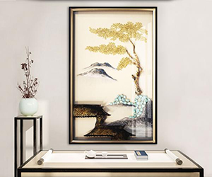 Tranh ánh kim cuộc sống an yên