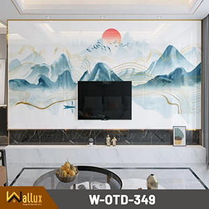 tranh đá tráng gương