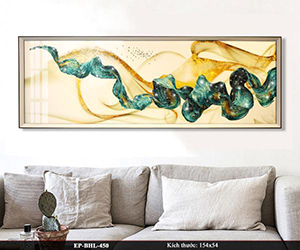 tranh pha lê sen đá đua sắc