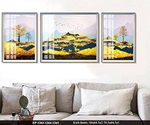 Tranh pha lê sơn trùng điệp