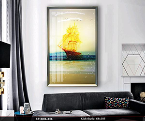 tranh pha lê thuận buồm xuôi gió