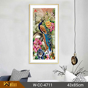 tranh pha lê tráng gương wallux