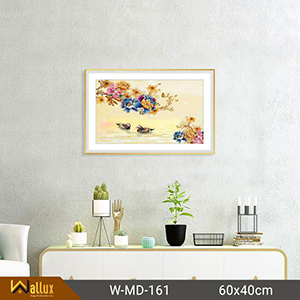 tranh pha lê tráng gương wallux