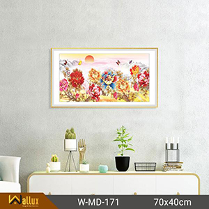 tranh pha lê tráng gương wallux