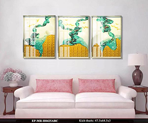 tranh pha lê trừu tượng