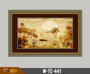 Tranh trúc chỉ chạm nét ánh kim