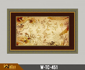 Tranh trúc chỉ chạm nét ánh kim