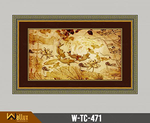 Tranh trúc chỉ chạm nét ánh kim