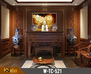 Tranh trúc chỉ chạm nét ánh kim