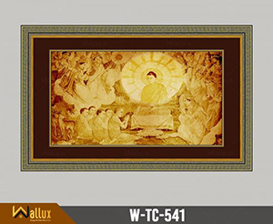 Tranh trúc chỉ chạm nét ánh kim