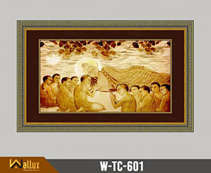 Tranh trúc chỉ chạm nét ánh kim