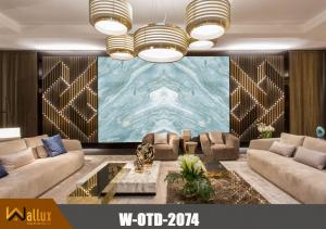 Tấm nhựa giả đá bóng gương W-OTD-2074