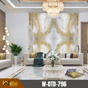 Tấm nhựa giả đá bóng gương Wallux W-OTD-796