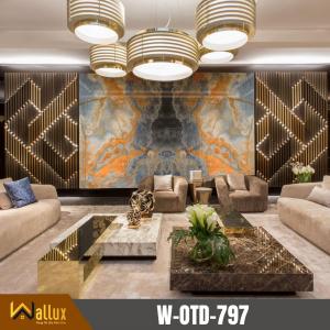 Tấm nhựa giả đá bóng gương Wallux W-OTD-797