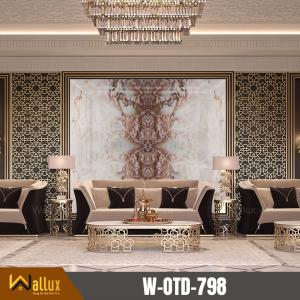 Tấm nhựa giả đá bóng gương Wallux W-OTD-798