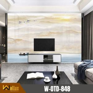 Tranh nhựa giả đá bóng gương Wallux W-OTD-848