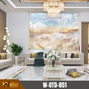 Tranh nhựa giả đá bóng gương Wallux W-OTD-851