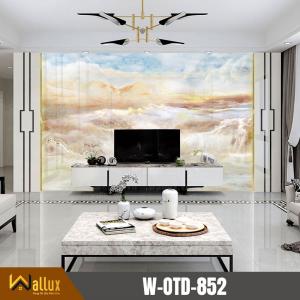 Tranh nhựa giả đá bóng gương Wallux W-OTD-852