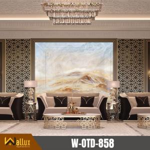 Tranh nhựa giả đá bóng gương Wallux W-OTD-858