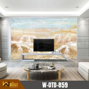 Tranh nhựa giả đá bóng gương Wallux W-OTD-859