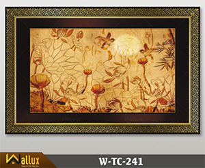 Tranh trúc chỉ chạm nét ánh kim