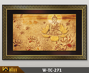 Tranh trúc chỉ chạm nét ánh kim