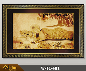 Tranh trúc chỉ chạm nét ánh kim