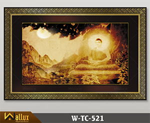 Tranh trúc chỉ chạm nét ánh kim